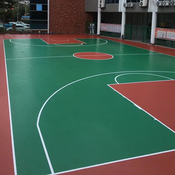 丙烯酸籃球場有什么優勢？看建智地坪為您解析